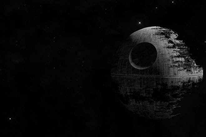 Illustrasjon til rekkefølgen på Star Wars-filmene