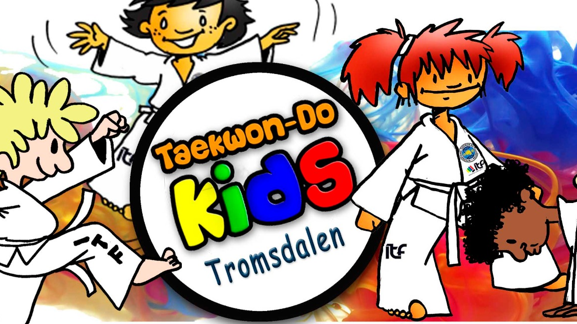 Illustrert banner for Taekwon-Do Kids Tromsdalen